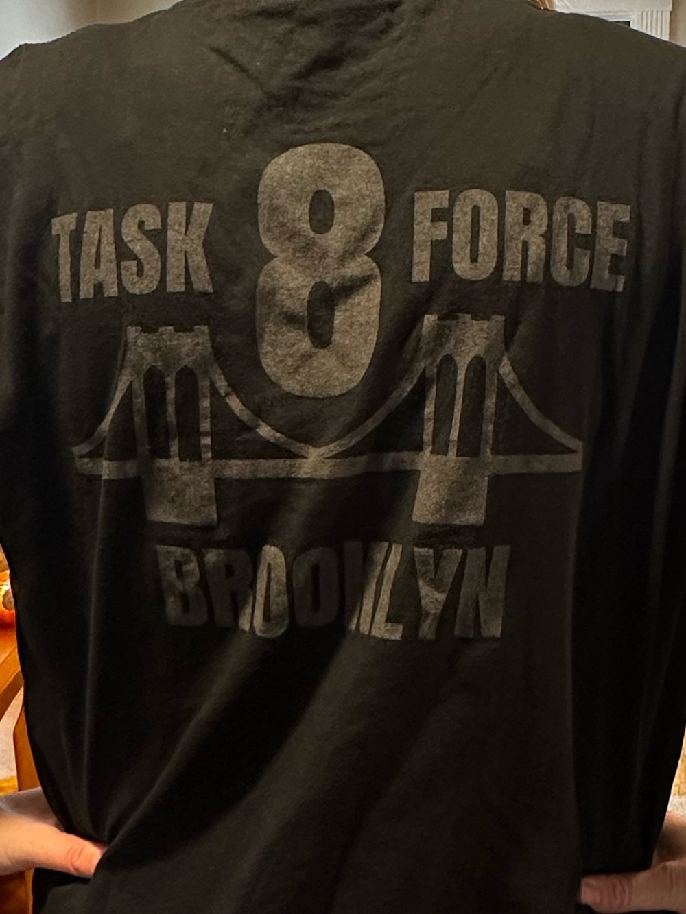 Gildan Black Graphic "Task 8 Force Brooklyn" Short Sleeve Tee